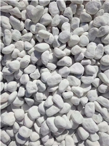 Snow White Crushed and Wash Gravel Stone