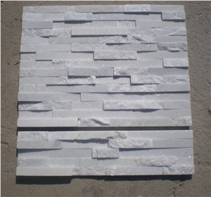 Super White Quartzite Stone Veneer, Stone Wall Classing Panel, Cheap Stone Veneer Culture Stone