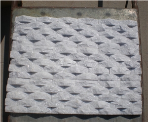 Super White Quartzite Stone Veneer, Stone Wall Classing Panel, Cheap Stone Veneer Culture Stone