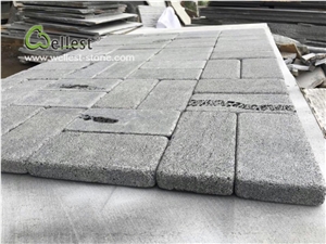 Lava Stone Brick Paving Stone 10x20x3cm Tumbled with Cat Paw