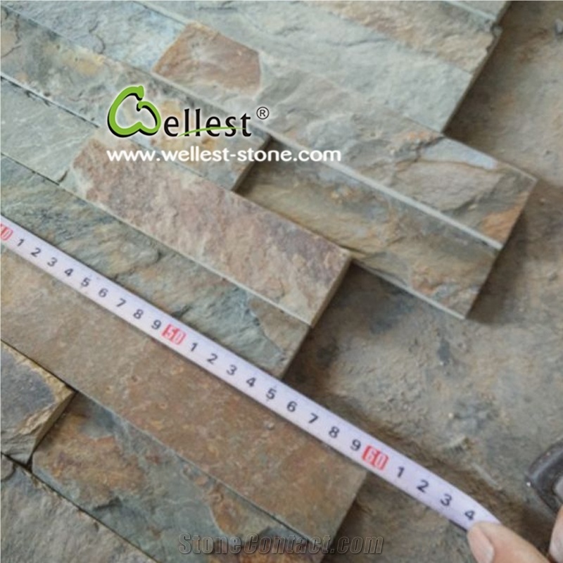 Rustic Slate Flexible Ledge Stone Flat Z Shape Tile and Corner