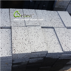 Sawn Cut Volcano Lava Stone Wall and Floor Tiles with Holes
