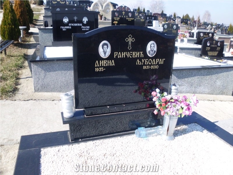 Absolute Black Granite Tombstone - Promotion