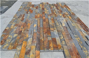 China Rust S1120 Slate Culture Stone, Stacked Stone Panel, Wall Cladding , Thin Stone Veneer , Exposed Wall Stone , Ledge Stone