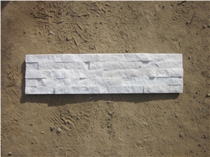 Good Quality Natural China White Quartzite Stone Wall Cladding 60x15cm, Wall Decor for Feature