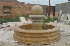 Granite Ball Fountain with Pool