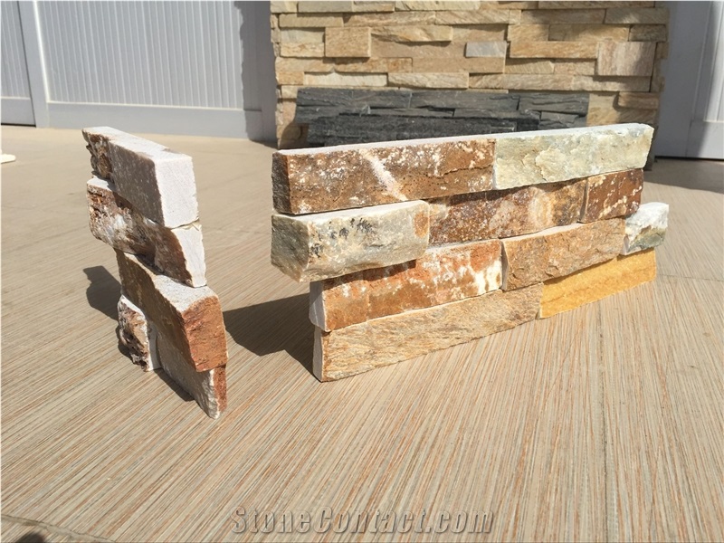 On Sale P014 China Slate Cultured Stone, Wall Cladding, Stacked Stone Veneer Rough Natural Surface