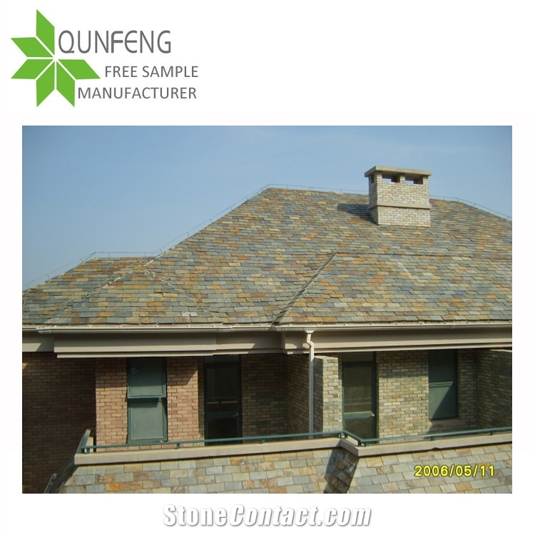 Cheap Andcut-To-Size Stone Form Natural Rusty Color Stone Roofing Slate,Slate Roof Covering, Roof Slate Stone Tiles