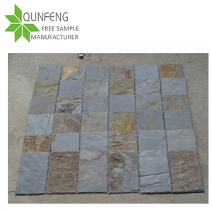 China Split Surface and Chiseling Edges Imperial Multicolor and Rusty Ash Slate Roofing