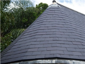 Chinese Factory Direct Sales 2030cm Size Tile Roofing Materials Dark Gray Roofing Slate