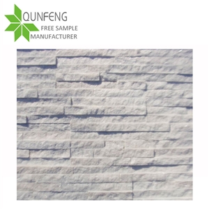 Competitive Price Natural White Wall Slate Landscaping Stone,White Granite Cultured Stone,Feature Wall Stone