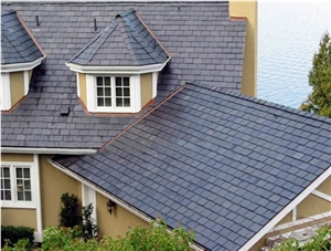 Dark Grey Slate Type for Roofing,Slate Natural Black Roofing,Roofing Slate Tiles Stone