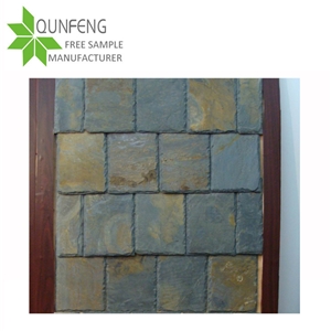 High Quality Natural Rusty Color Slate Stone Coated Metal Roof Tile