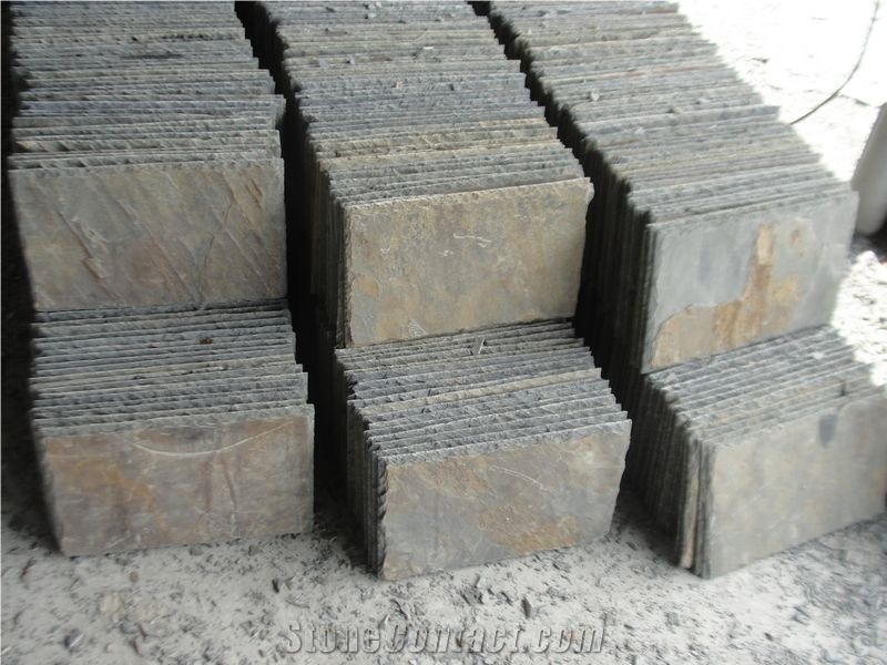 High Quality Rusty Ash Slate Roofing,Split Surface Roofing Tiles for Covering
