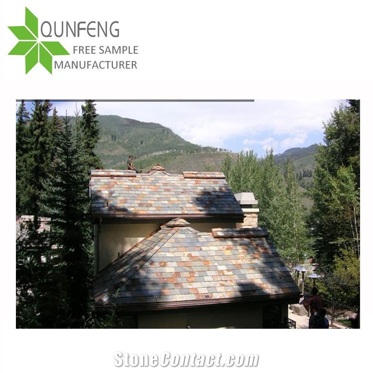 High Quality Rusty Slate Natural Stone Roofing Tiles for Roof Coating