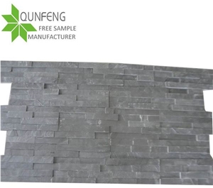 On Sale China Black Slate Cultured Stone, Wall Cladding, Stacked Stone Veneer Clearance, Manufactured Stone Veneer