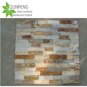 On Sale China Rusty Brown Slate Manufactured Stone Veneer