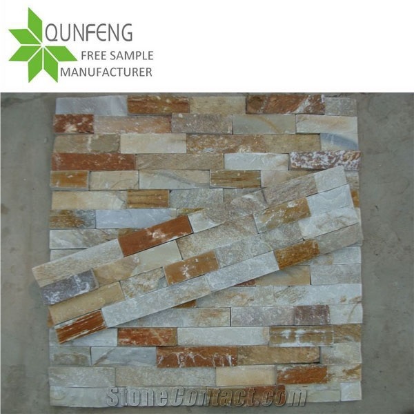 On Sale China Rusty Brown Slate Manufactured Stone Veneer