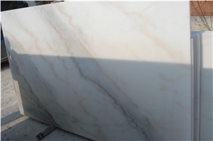 Guangxi White Marble Slabs/Tiles with Beige Veins