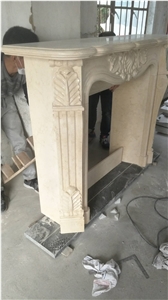China High Quality Carved Indoor Decorative Marble Modern Fireplace