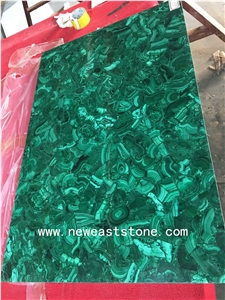 Green Malachite Large Semi Precious Stone Panels/Semi-Precious Table Top