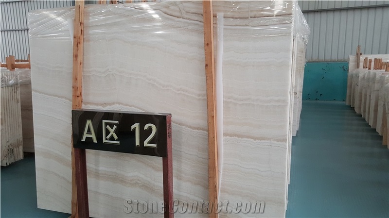 White Wooden Onyx Slabs and Tiles, Tiger Wooden Onyx Slabs