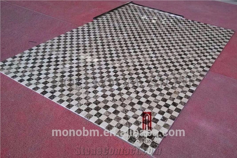 600x600 Thin Laminated Panel Marble Tile for Hotel Floor Decoration
