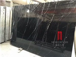 China Cheap Price Nero Margiua Black Marble Tile
