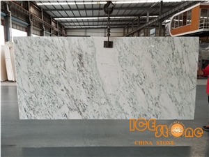 Bianco Aurora White/Marble Slabs Tiles Cut to Size/Chinese Carrara/Black and Green Vein/Natural Stone/ Own Factory/ Wall & Floor Covering Project
