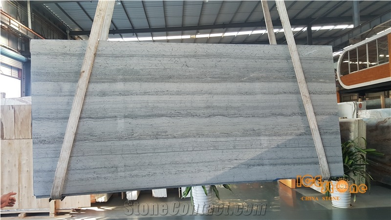 China Blue Wood Vein Marble,Interior Wall and Floor Countertops Applications,Wall Capping Nature Tiles & Slabs,Own Block Yard