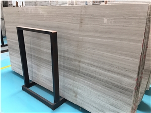 China Cheap White Marble for Hotel Project,Wooden Vein Marble Polished