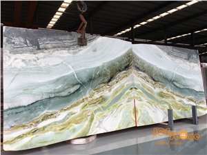 China Dreaming Green Marble,Grade Nature Stone,Tv Background,Luxury