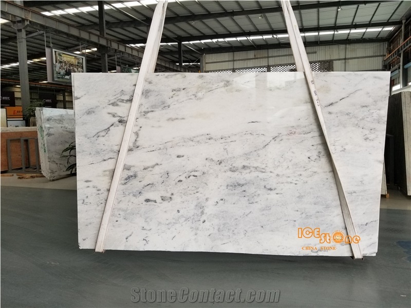China Polished Grey Marble Tiles/Bookmatch Slab/Wall and Floor Covering Natural Stone/Tv Background/Cut to Size/Own Quarry/High Quality / Best Quality