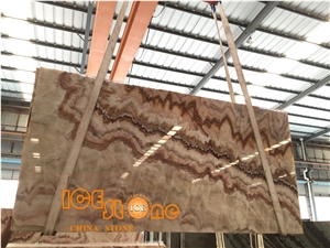 China Rainbow Onyx,Polished, Sawn Cut, Honed,Interior Wall and Floor Applications,Countertops,Wall Capping,Stairs,Window Sills,Nature Tiles & Slabs