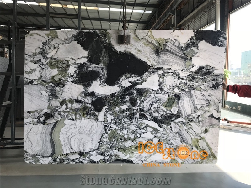 China White Beauty Ice Green Connect Primavera Marble Tiles & Slabs
