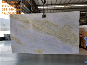 Moon River Blue and Green Marble Good Quality Tiles and Slabs Coverings