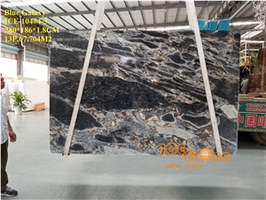Silver Dark/Titanic Storm/Blue Galaxy/Grey and Black Color/China Quarry/Bookmatch Marble Slabs/Tiles/Cut to Size/Design Luxury Stone Project/Multi