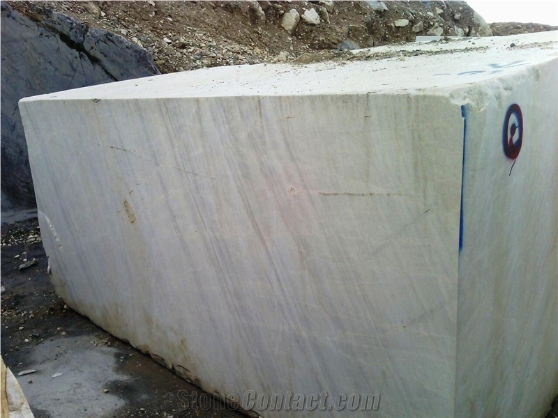 Azna White Marble Block, Iran White Marble