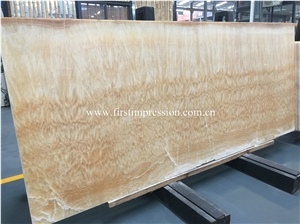 China Honey Onyx Slabs&Tiles/ Yellow Onyx for Countertops/ Interior Decoration Stone/ Indoor & Outdoor Metope/ Cut-To-Size for Floor Covering