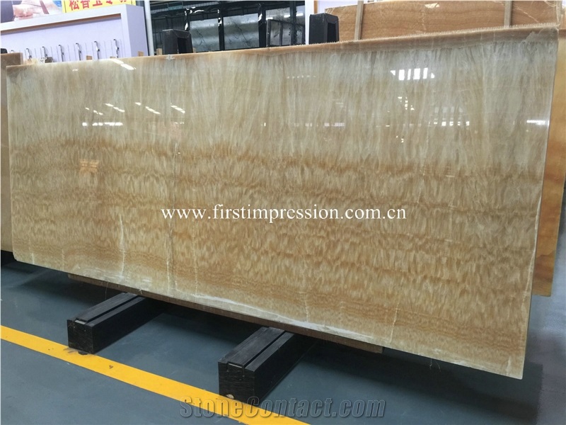 China Honey Onyx Slabs&Tiles/ Yellow Onyx for Countertops/ Interior Decoration Stone/ Indoor & Outdoor Metope/ Cut-To-Size for Floor Covering