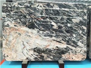 New Polished Venice Black Marble/ Louis Black Slabs/ Louis Black/ Nice Decorated Stone/ Good for Project/ Bookmatch/ Interior Wall and Floor Covering