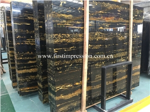 New Polished Zhizun Black Gold Flower Marble Slabs & Tiles/ Black Polished Marble Flooring Tiles/ Covering Tiles/ Marble Slabs for Wall Cladding