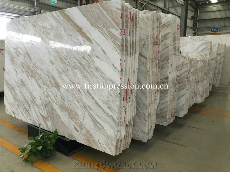 Volakas Venato Bronzetto Marble Slabs & Tiles/ Greece White Marble
