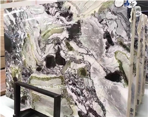 White Beauty Marble Slab & Tiles,Ice Connect Marble ,China Green Marble Slab,China White Beauty Marble