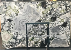 White Beauty Marble Slab & Tiles,Ice Connect Marble Slab ,Green Marble Slab ,China White Beauty Marble
