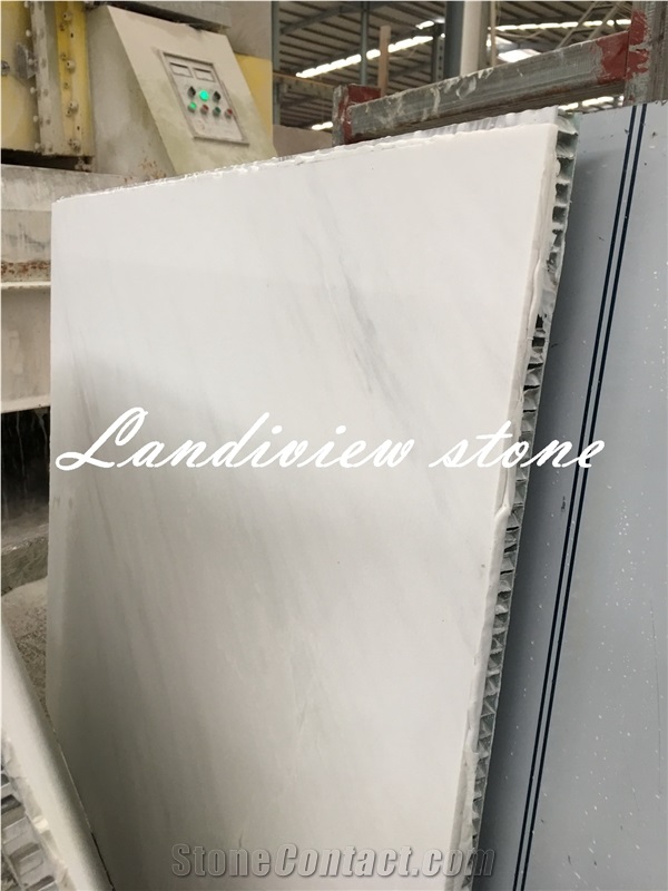 White Marble Aluminium Honeycomb Panel, Light Weight Marble Aluminium Homenbomb Composite Tiles