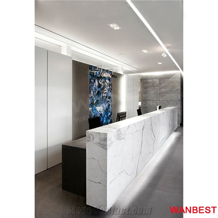 Modern Led Office Hotel Bank Salon Clinic Reception Desk Design