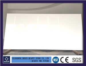 Artificial Quartz Stone Bs1000 Super White Slab for Kitchen Bathroom Counter