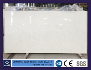 Artificial Quartz Stone Bs3311 White Botticino Solid Surfaces Polished Slabs & Tiles Engineered Stone for Kitchen Bathroom Counter Top