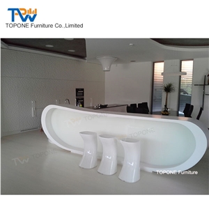 Artificial Marble Stone High Quality Marble Clinic Reception Counter Tops, Interior Stone Acrylic Solid Surface Office Furniture Reception Desk Tops